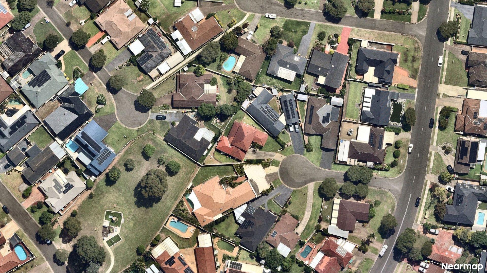 Vertical aerial view