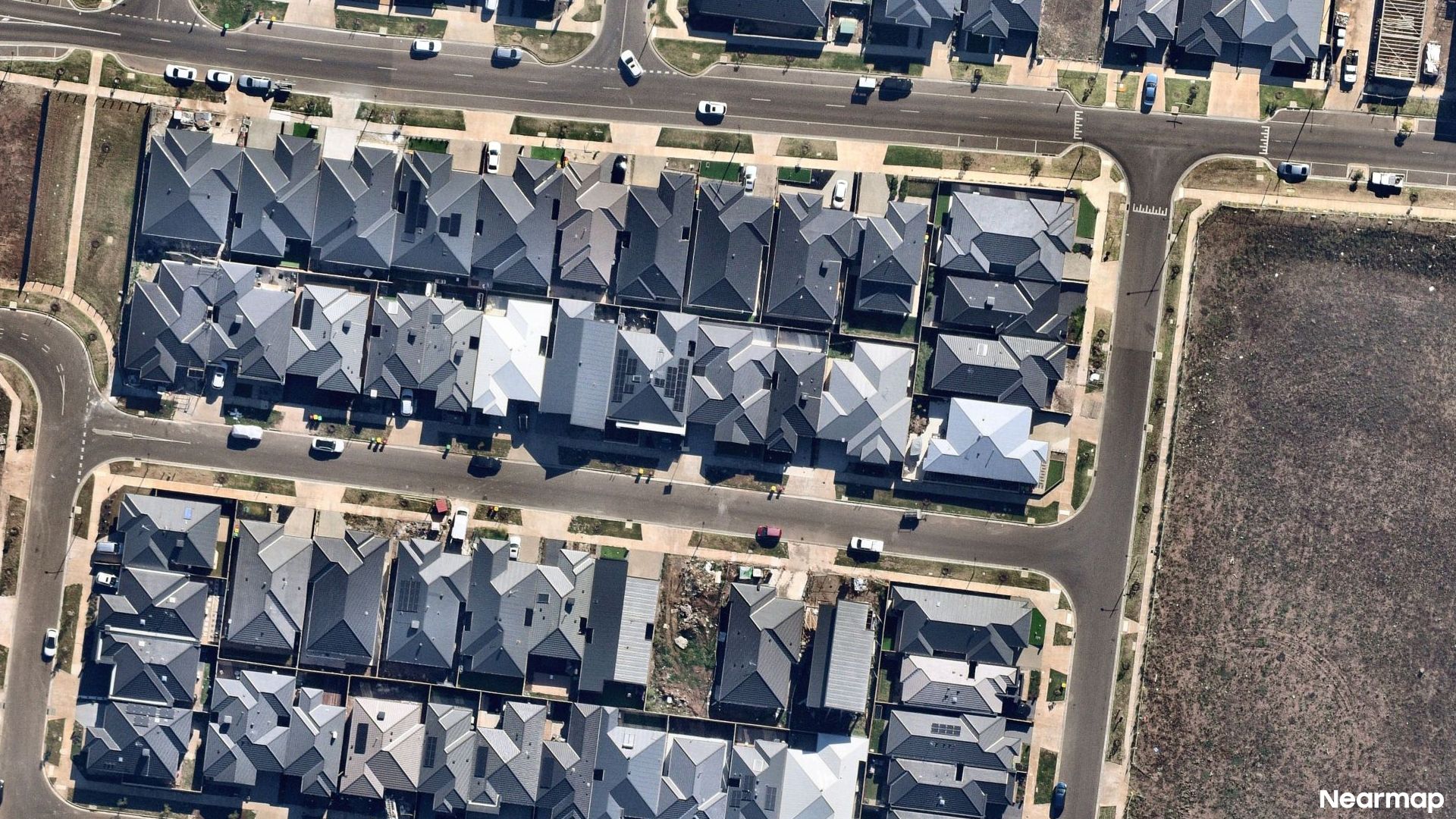 Vertical aerial view