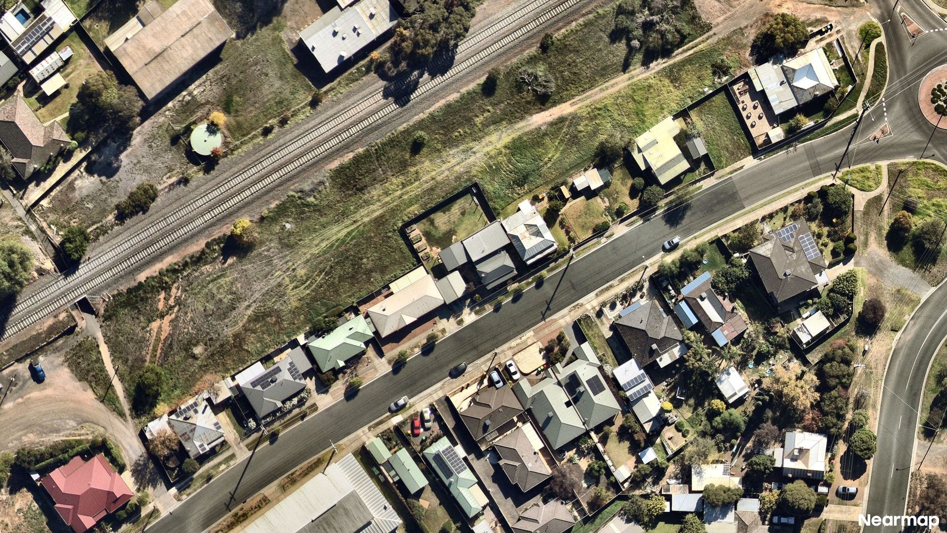 Vertical aerial view