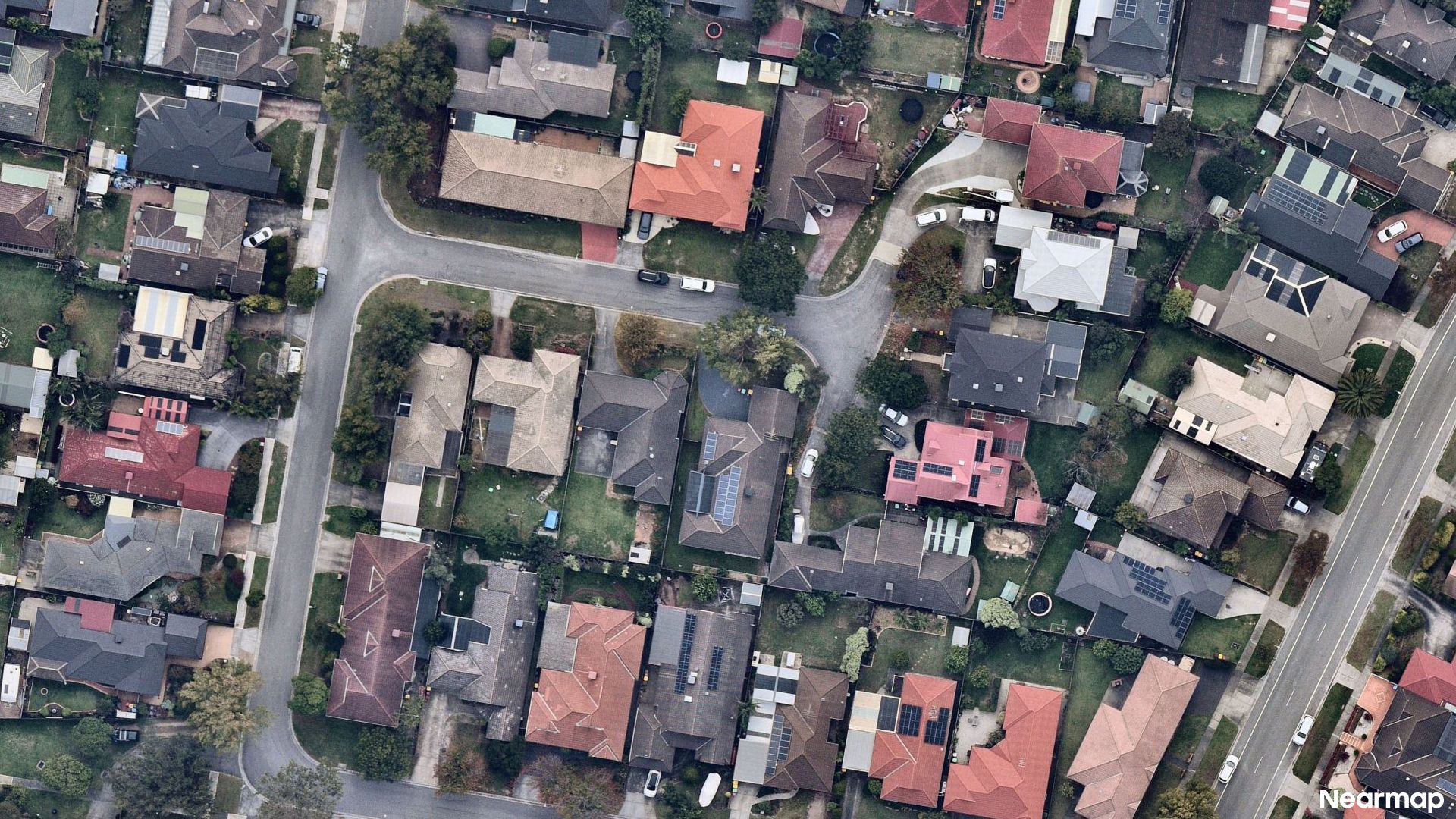 Vertical aerial view
