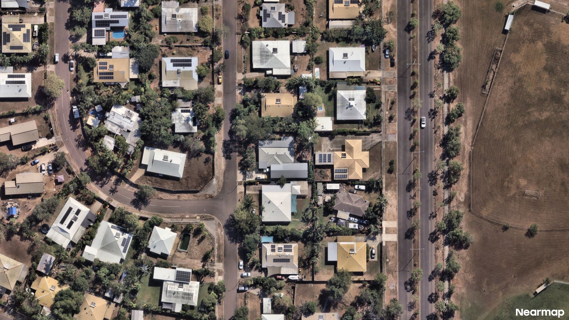 Vertical aerial view