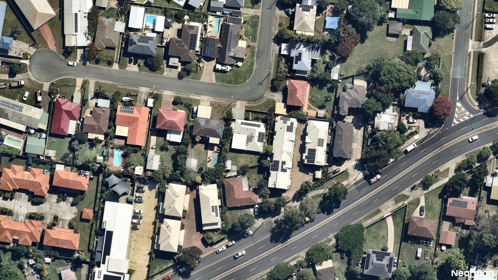 Vertical aerial view