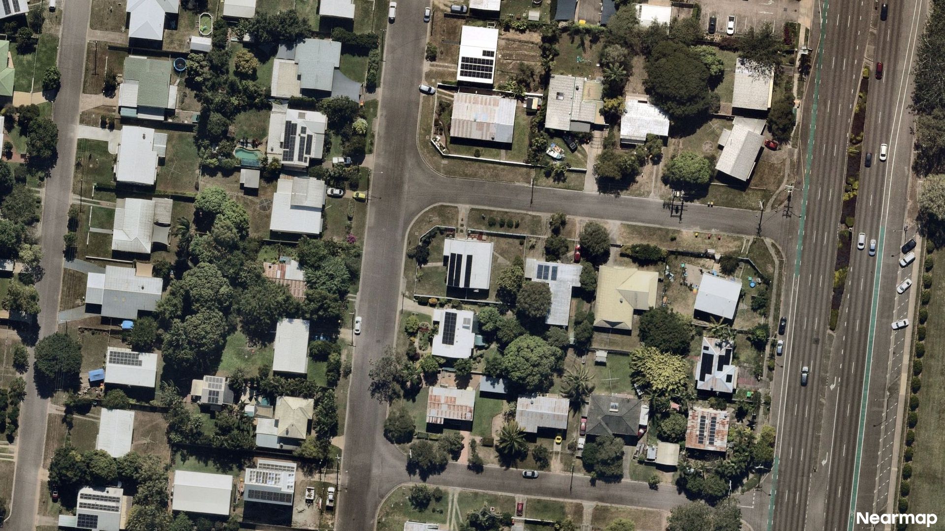 Vertical aerial view