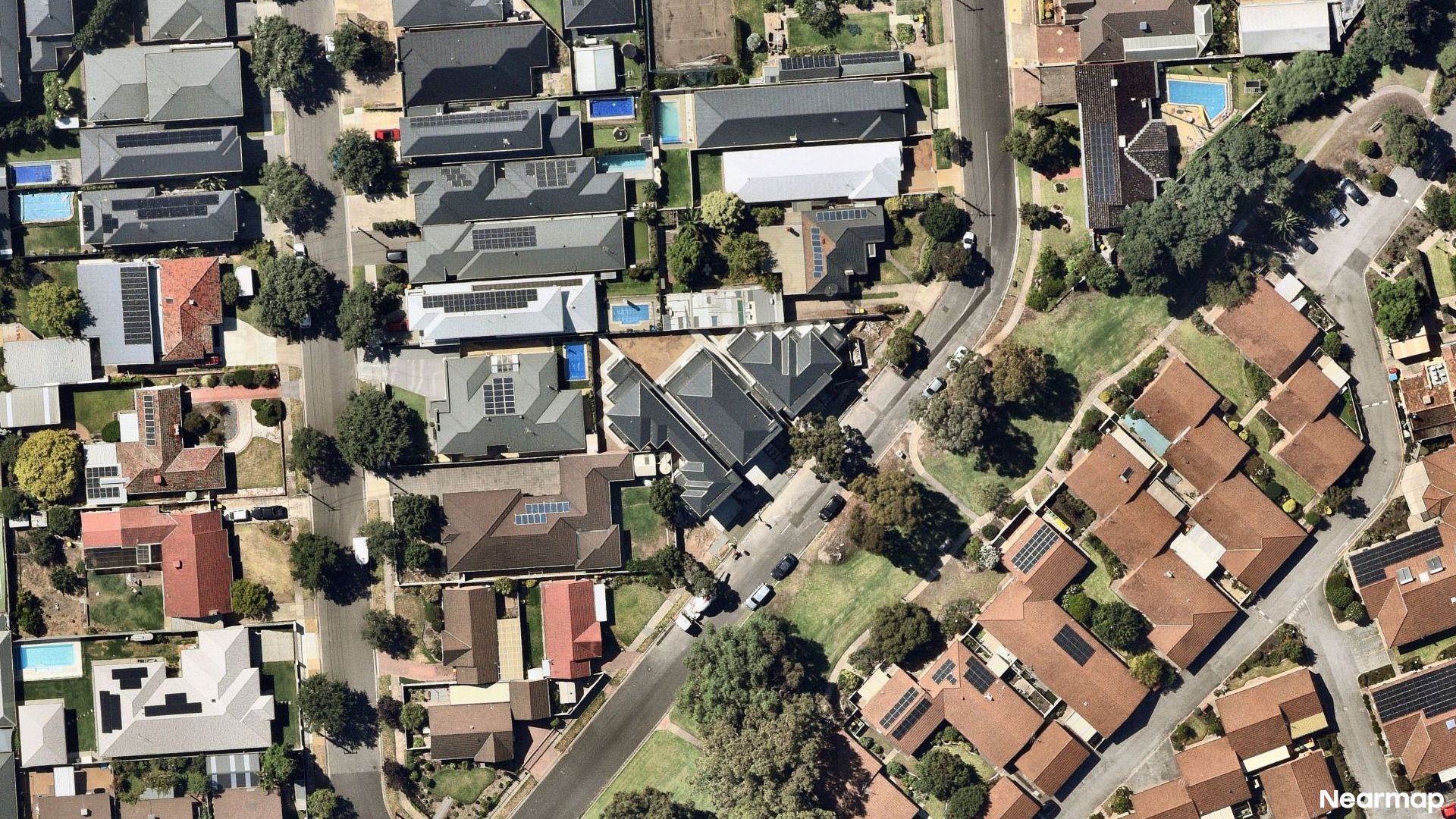 Vertical aerial view