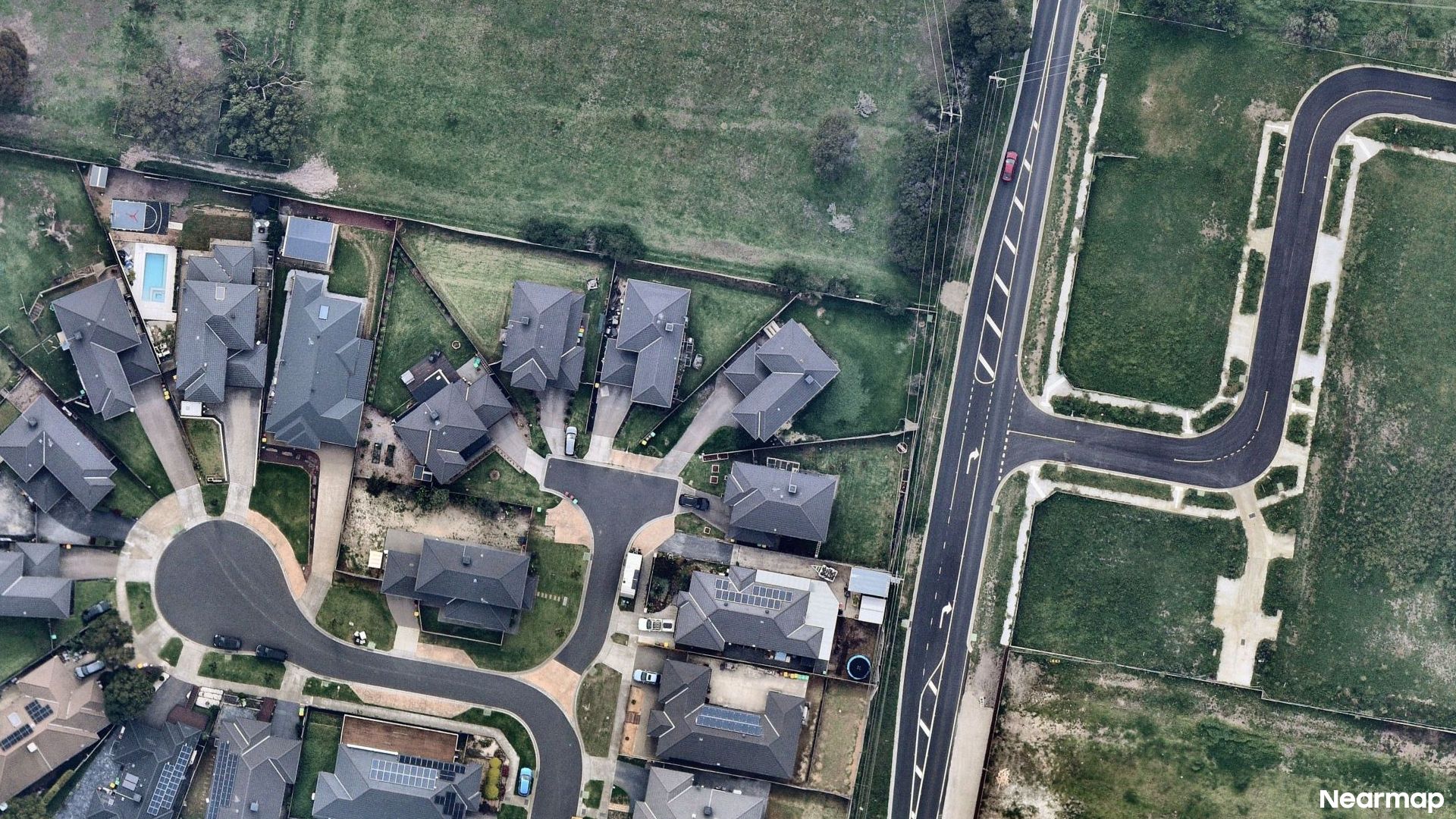 Vertical aerial view