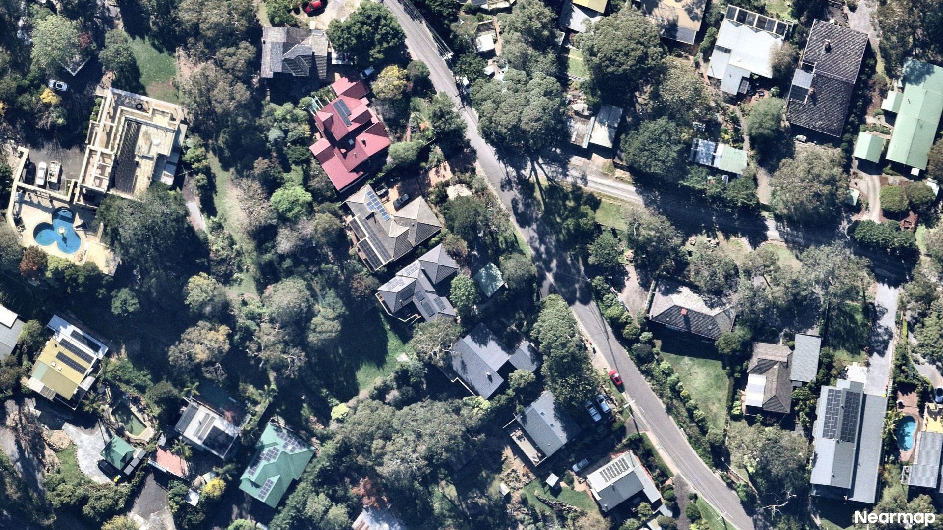 Vertical aerial view