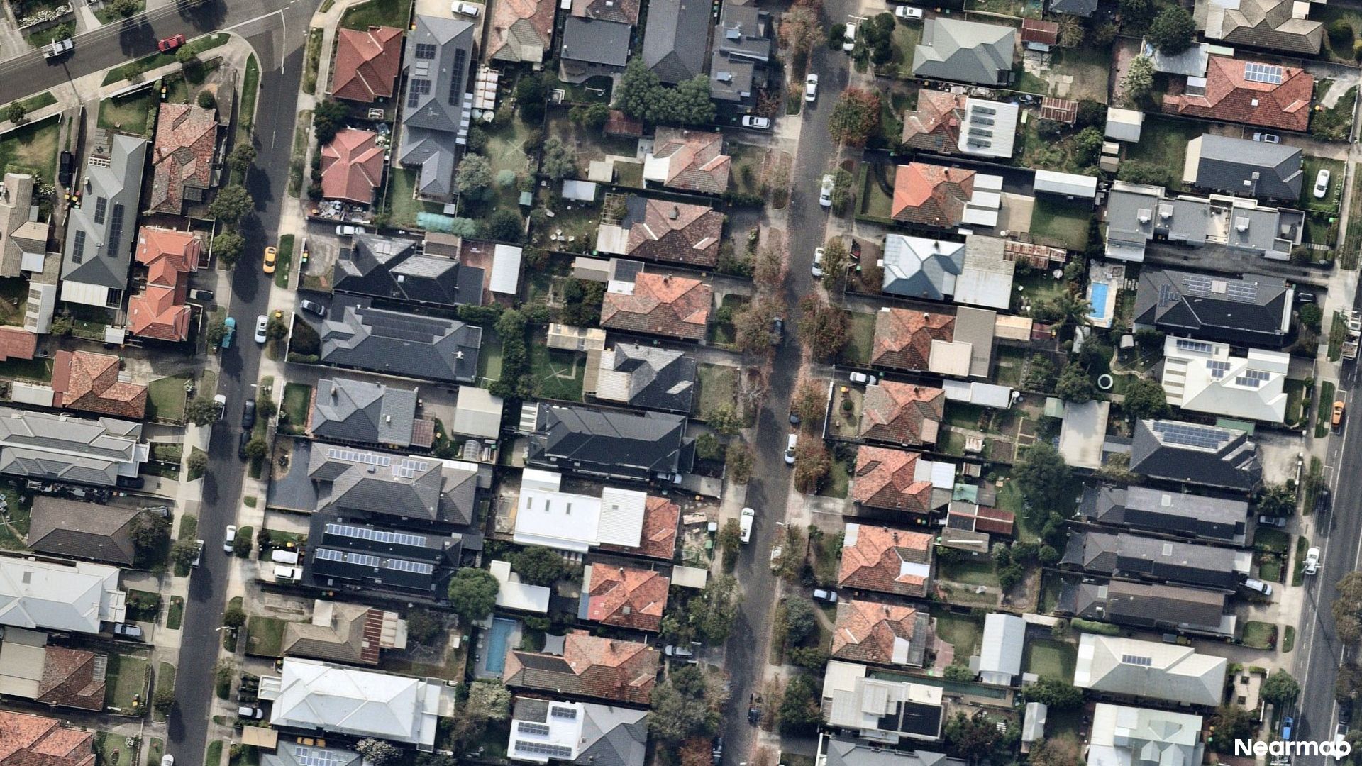 Vertical aerial view