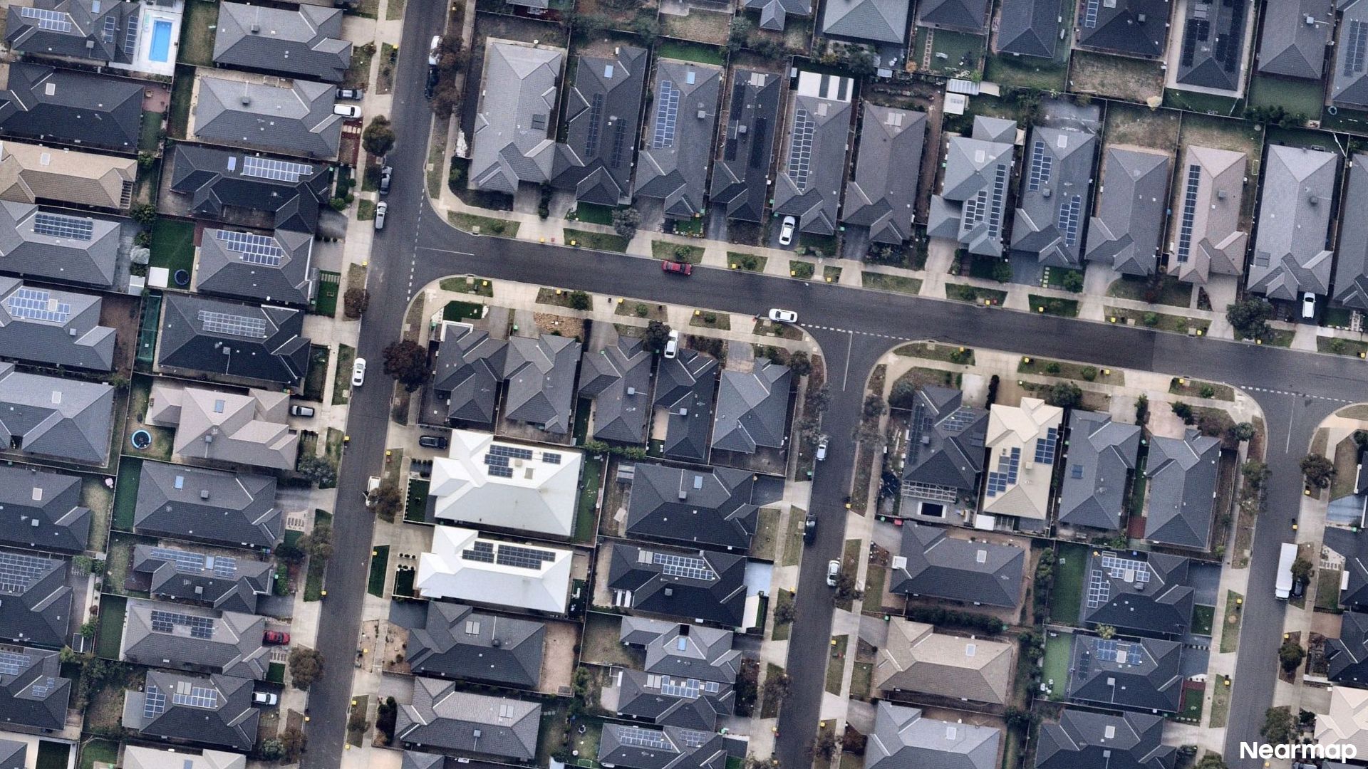 Vertical aerial view