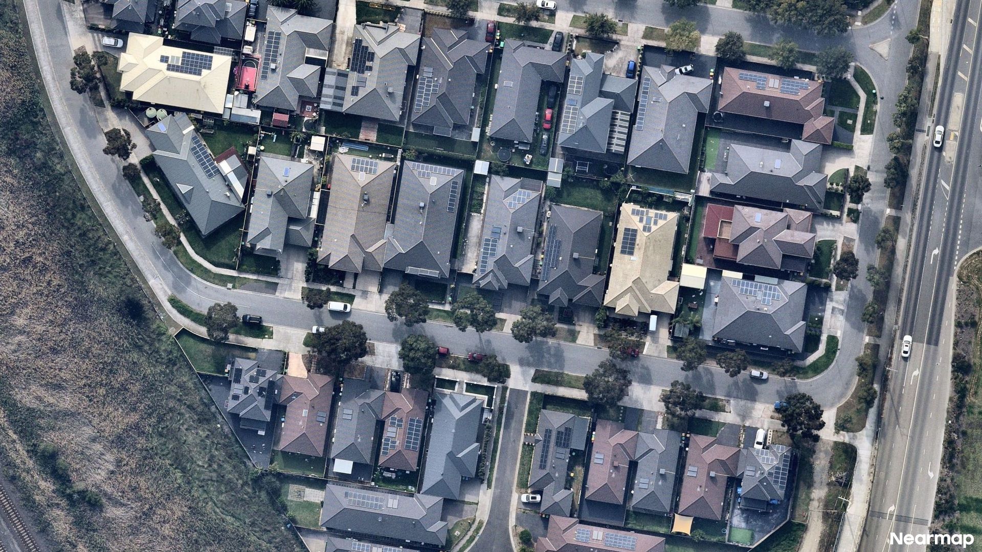 Vertical aerial view