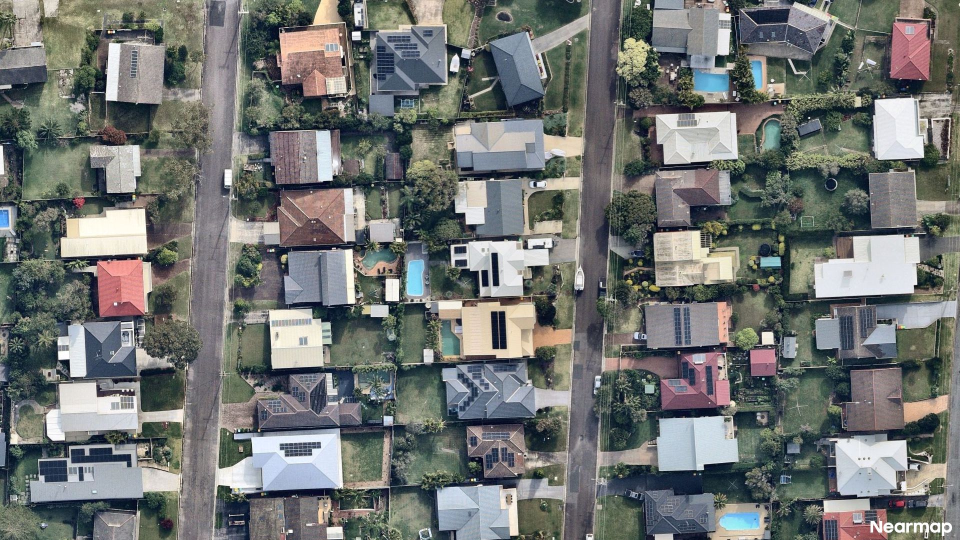 Vertical aerial view