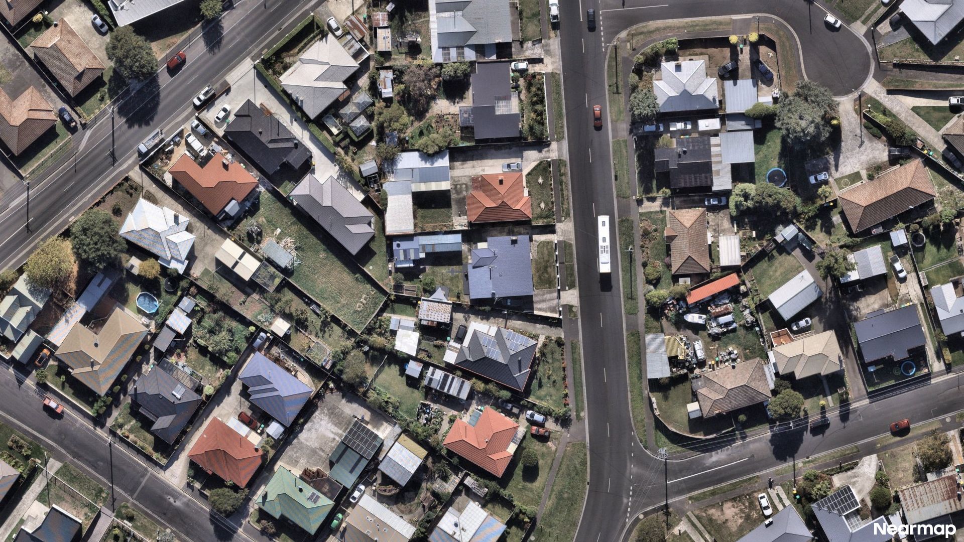 Vertical aerial view