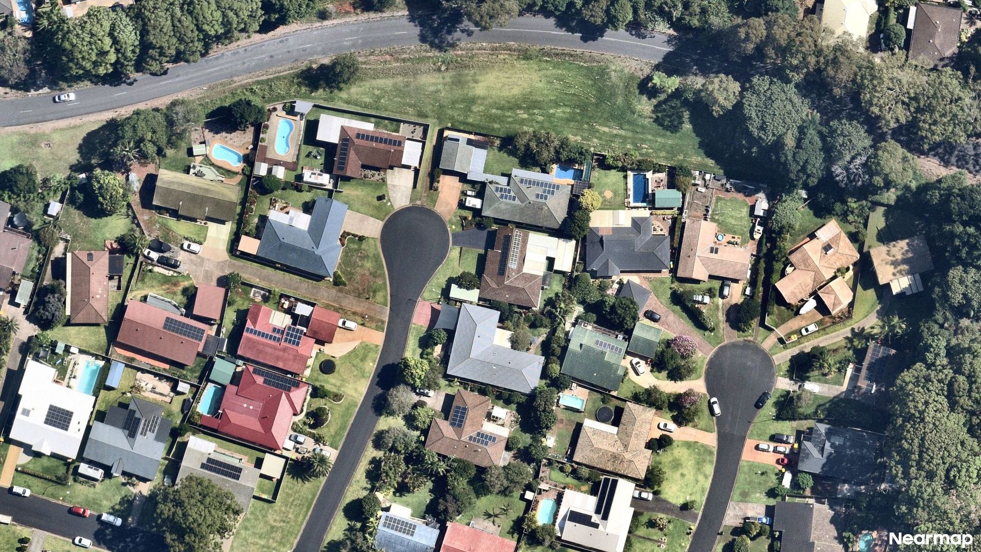 Vertical aerial view