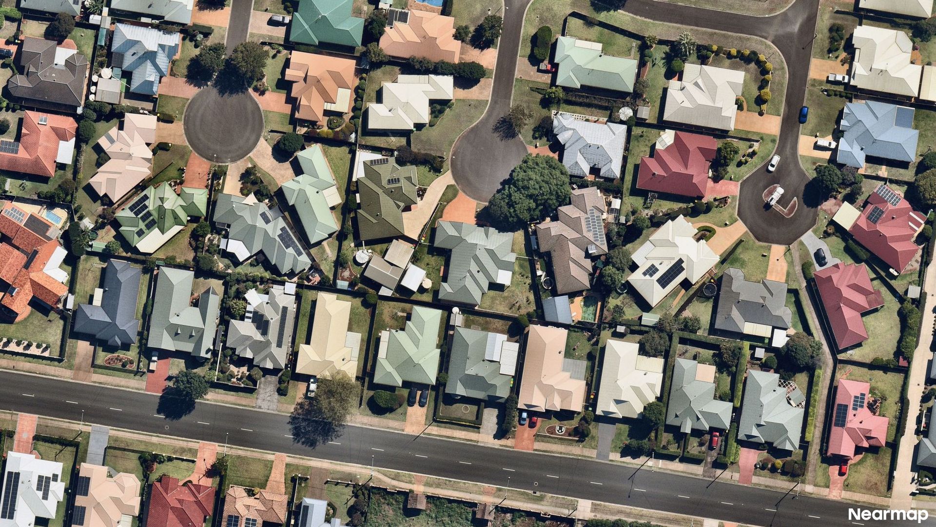 Vertical aerial view