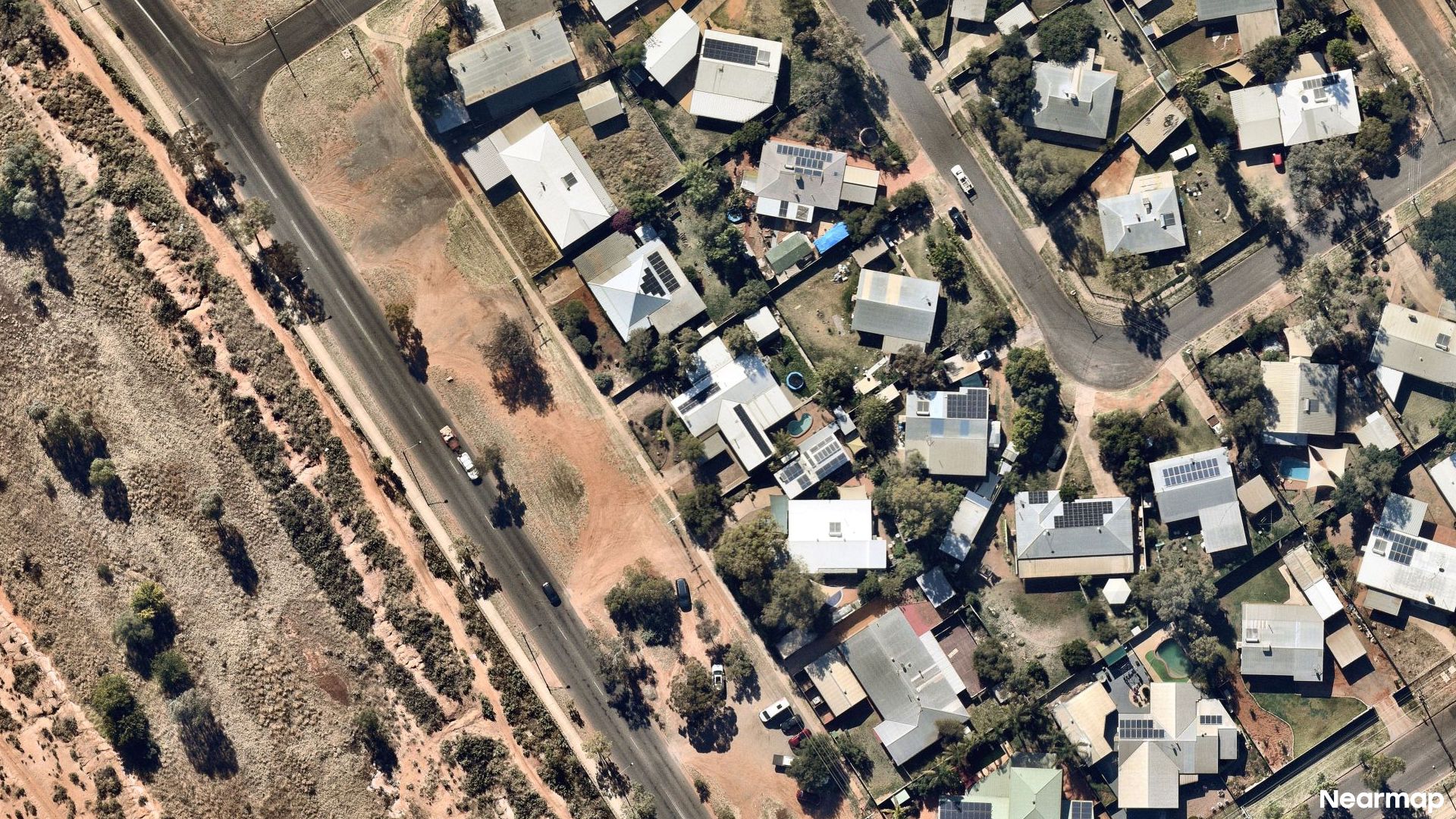Vertical aerial view
