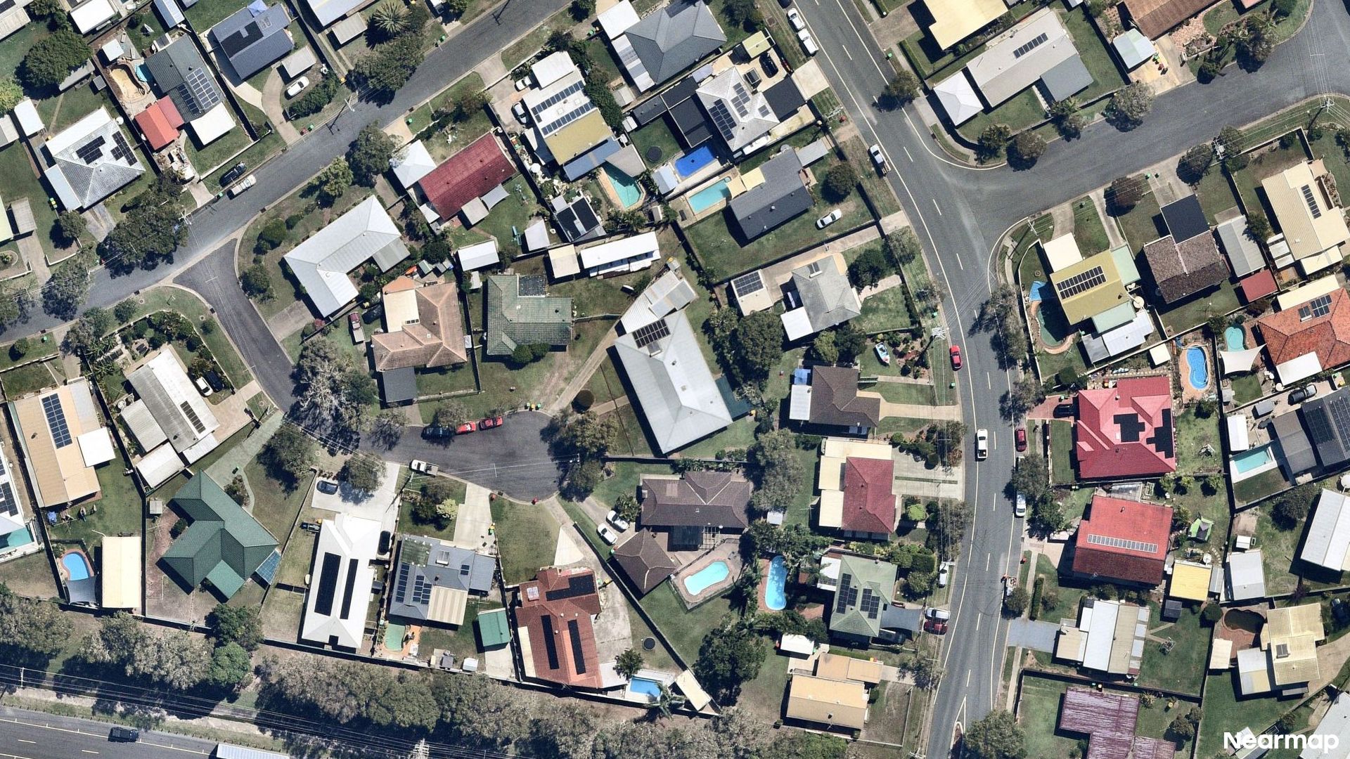 Vertical aerial view