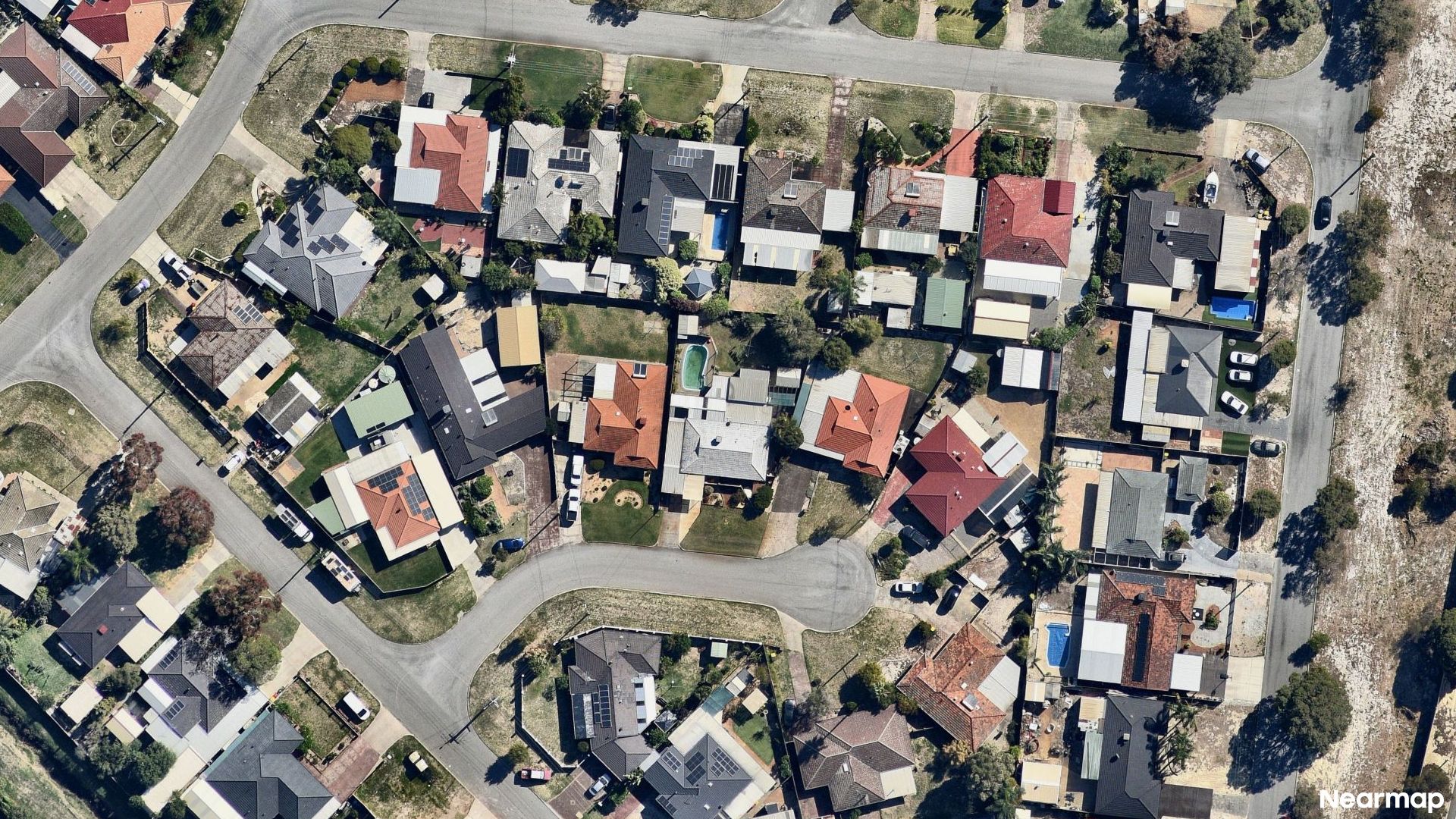 Vertical aerial view