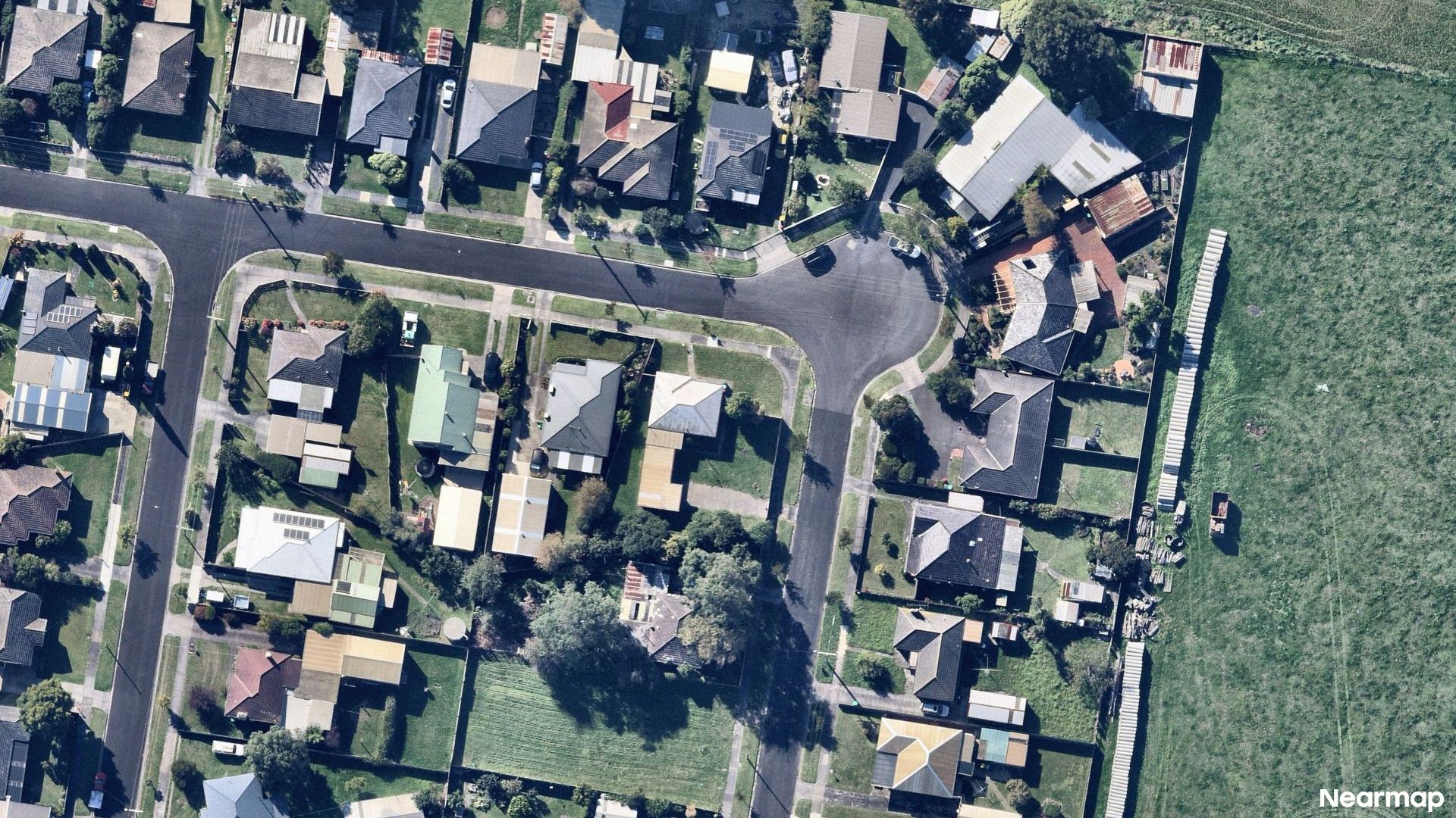Vertical aerial view