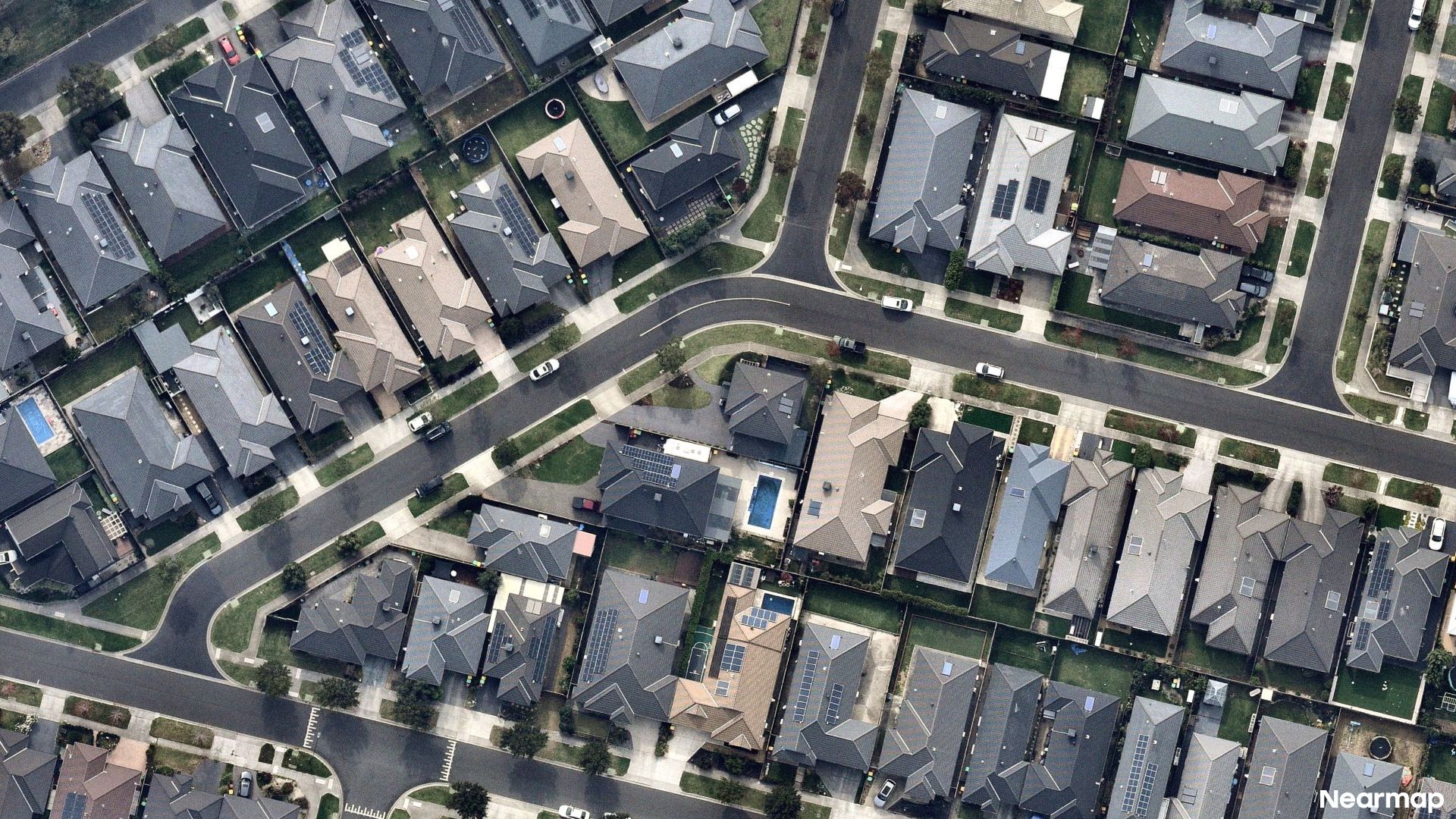 Vertical aerial view