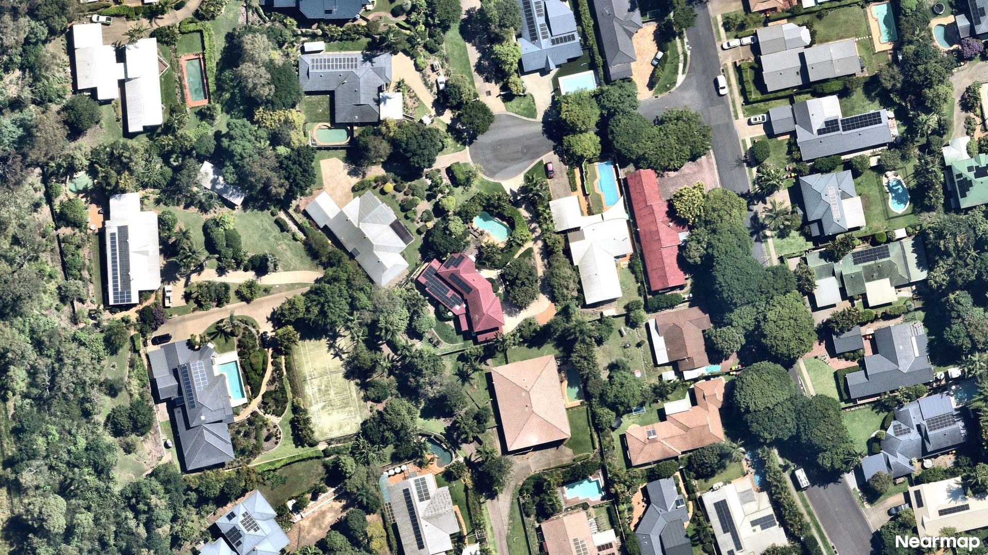 Vertical aerial view