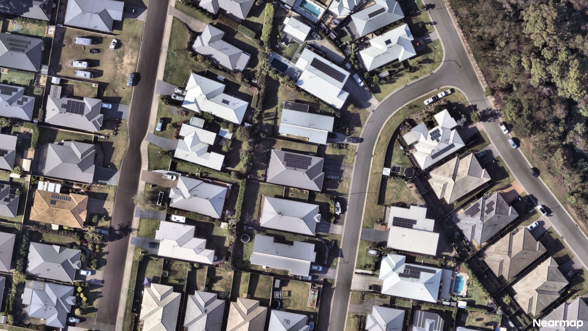 Vertical aerial view