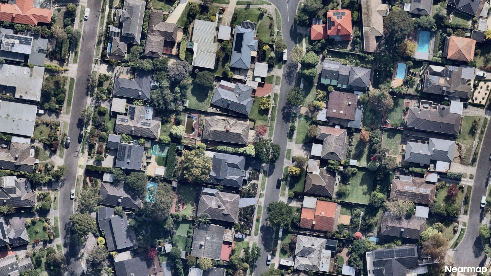 Vertical aerial view