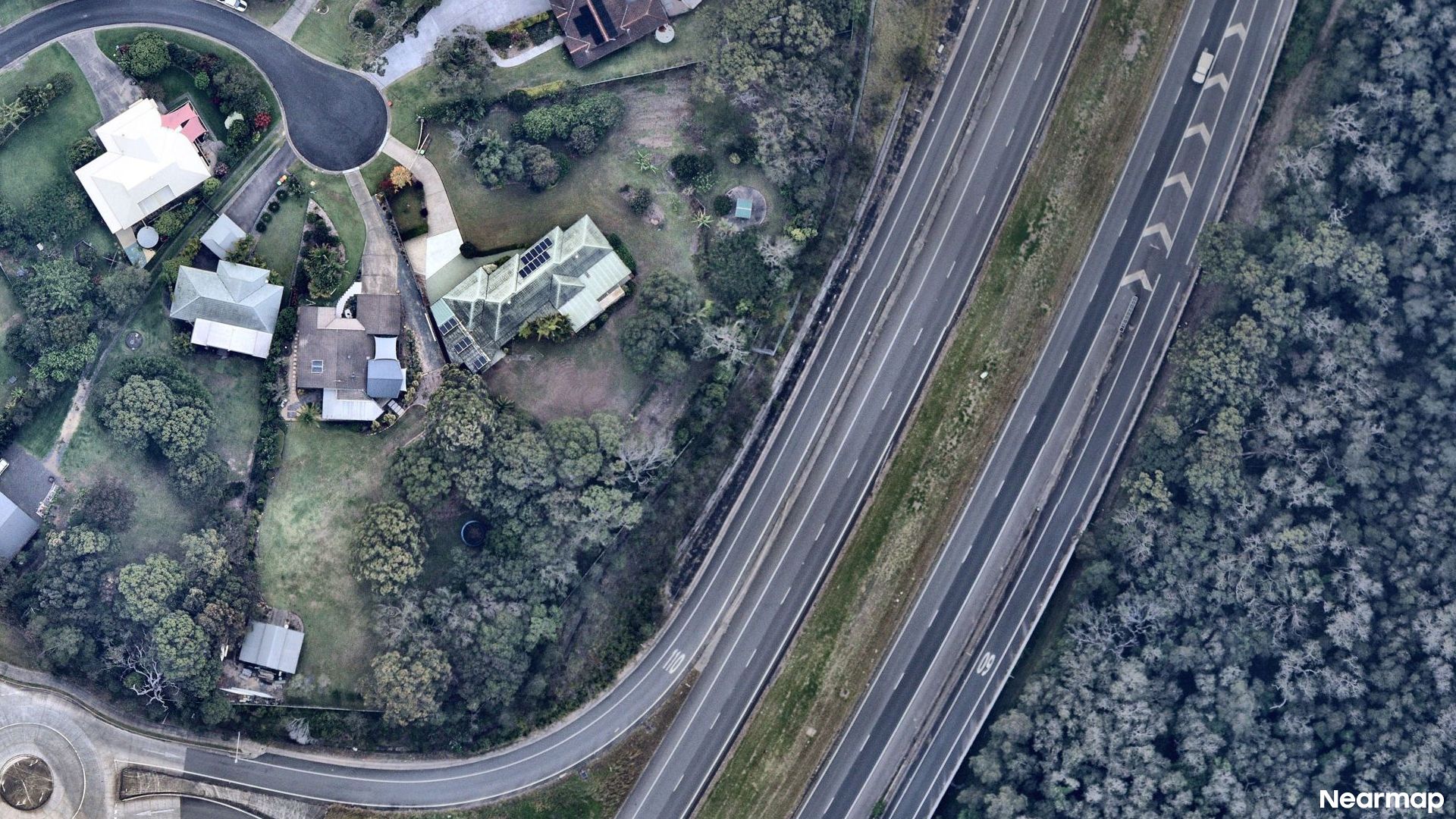 Vertical aerial view