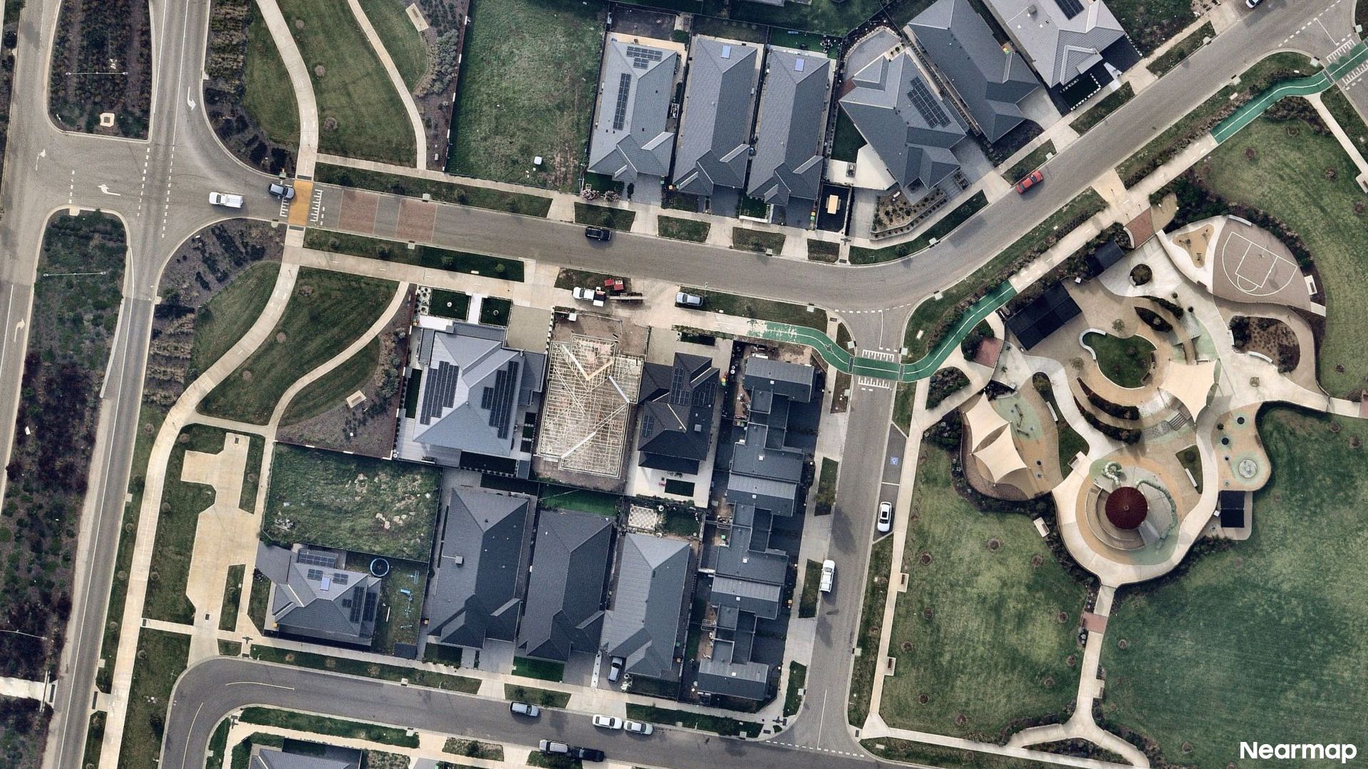 Vertical aerial view