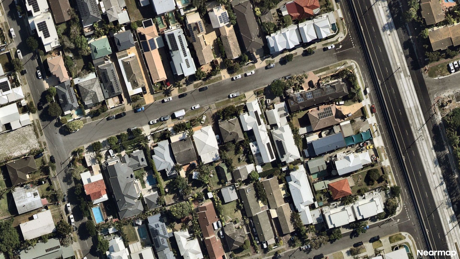 Vertical aerial view