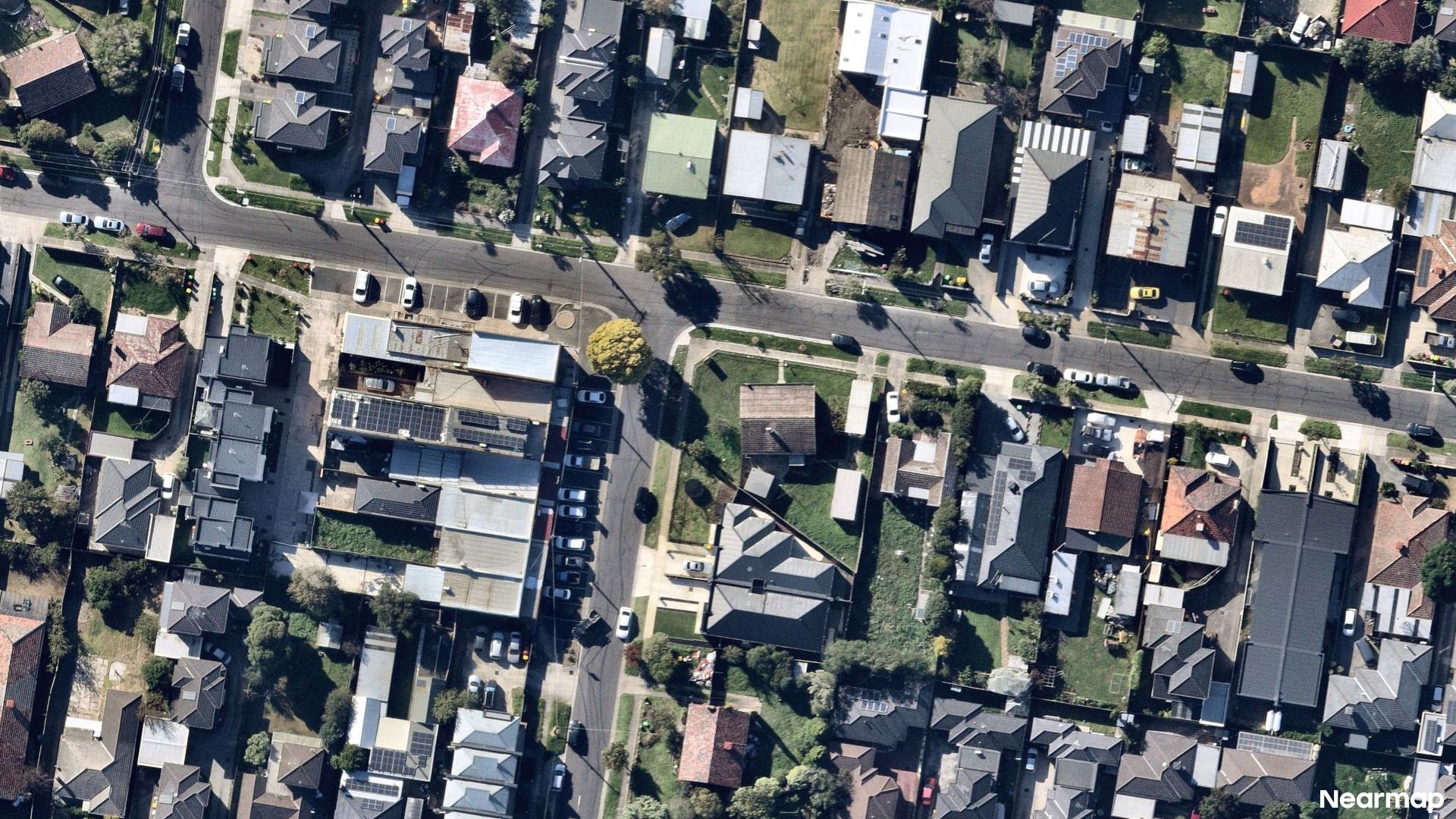 Vertical aerial view