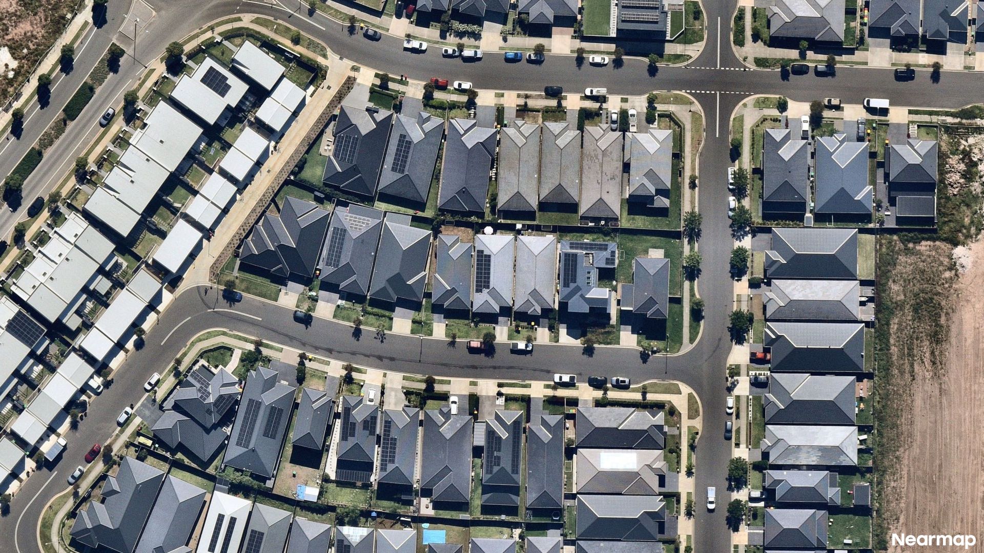 Vertical aerial view