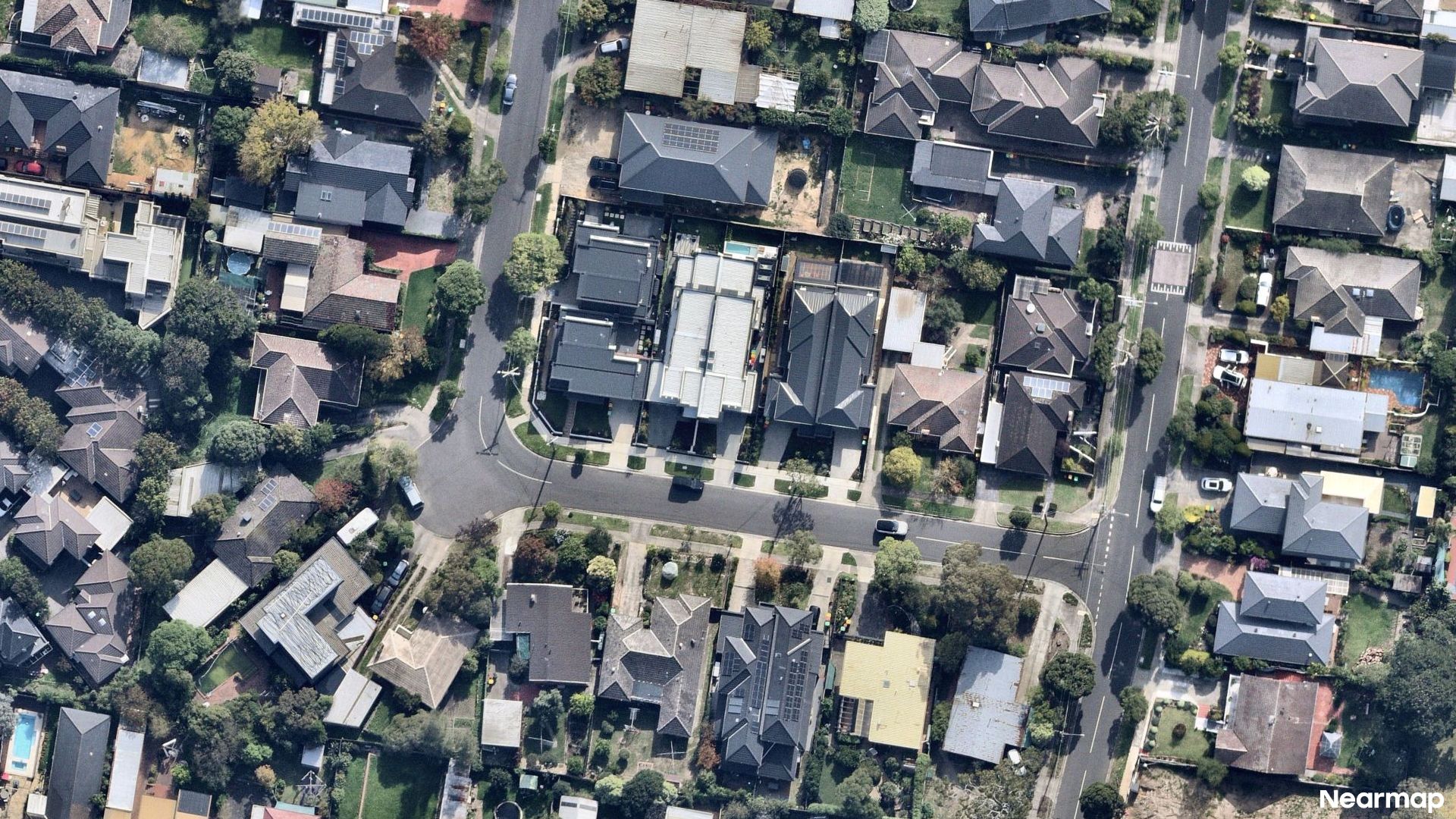 Vertical aerial view