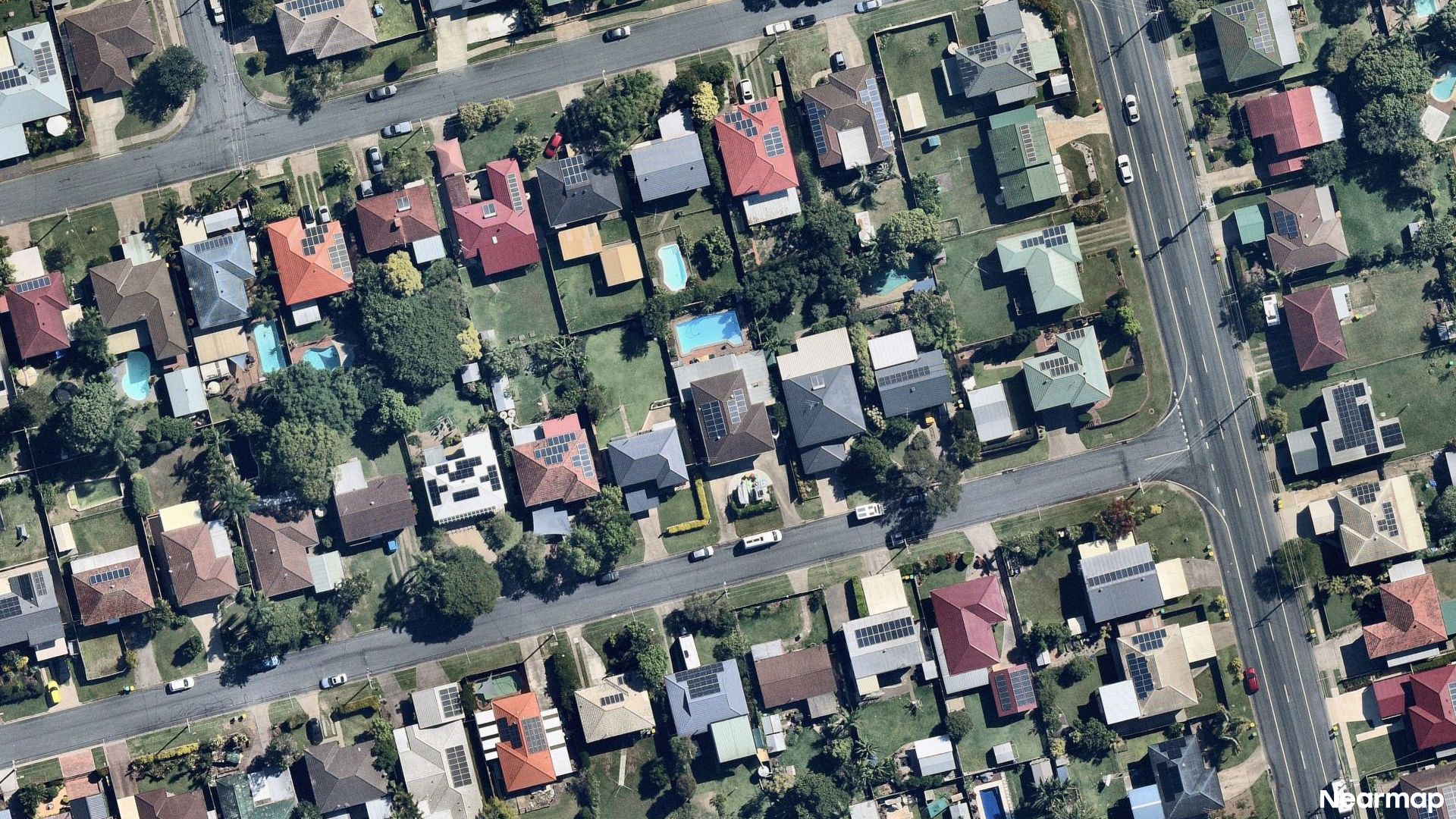 Vertical aerial view