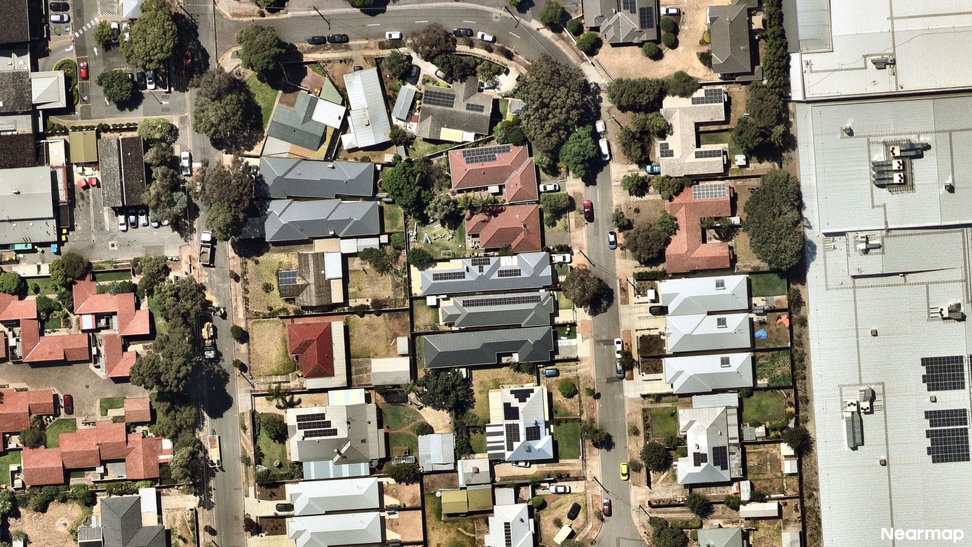 Vertical aerial view