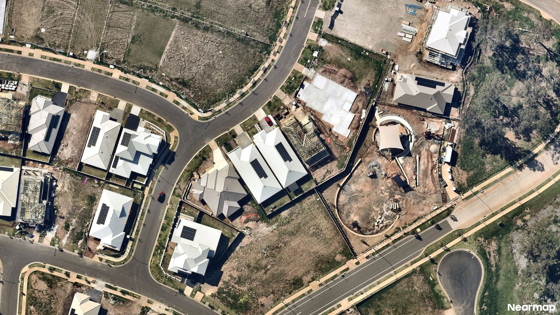 Vertical aerial view