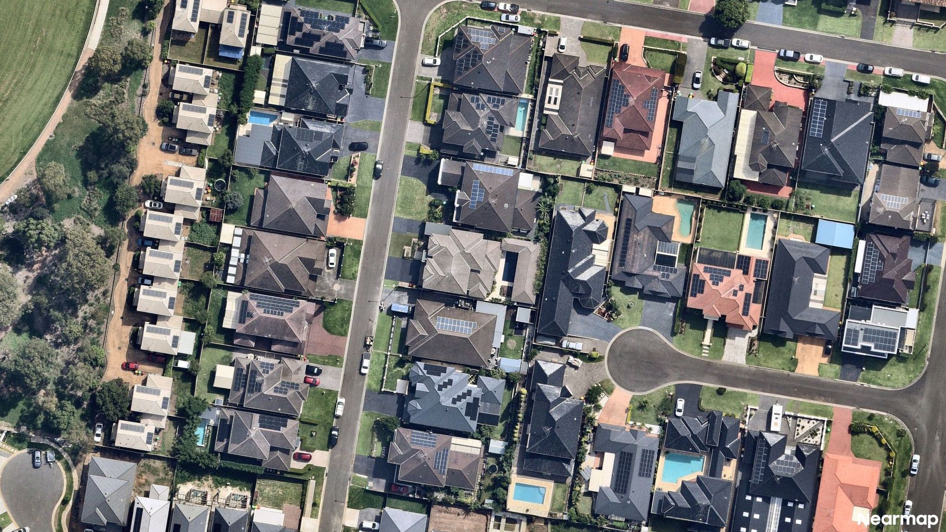Vertical aerial view