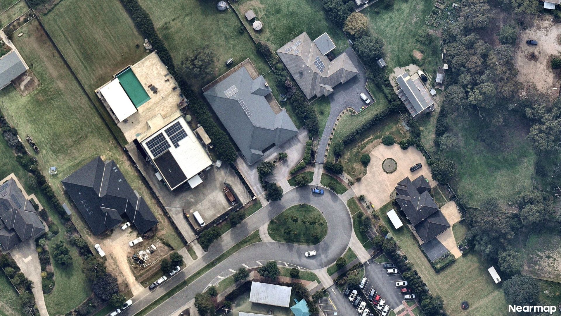 Vertical aerial view