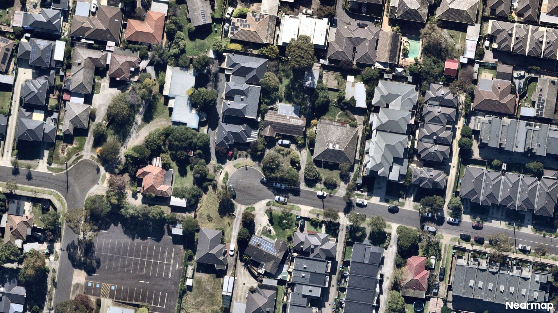 Vertical aerial view