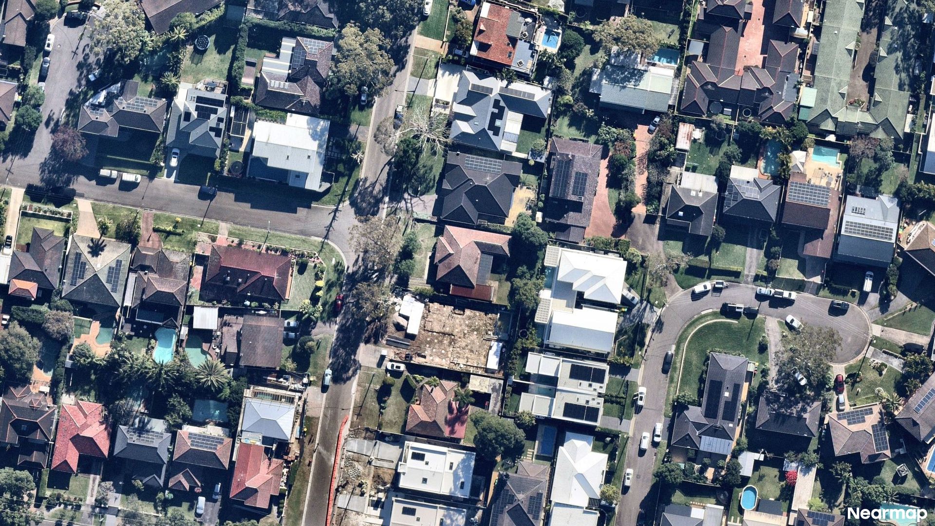 Vertical aerial view