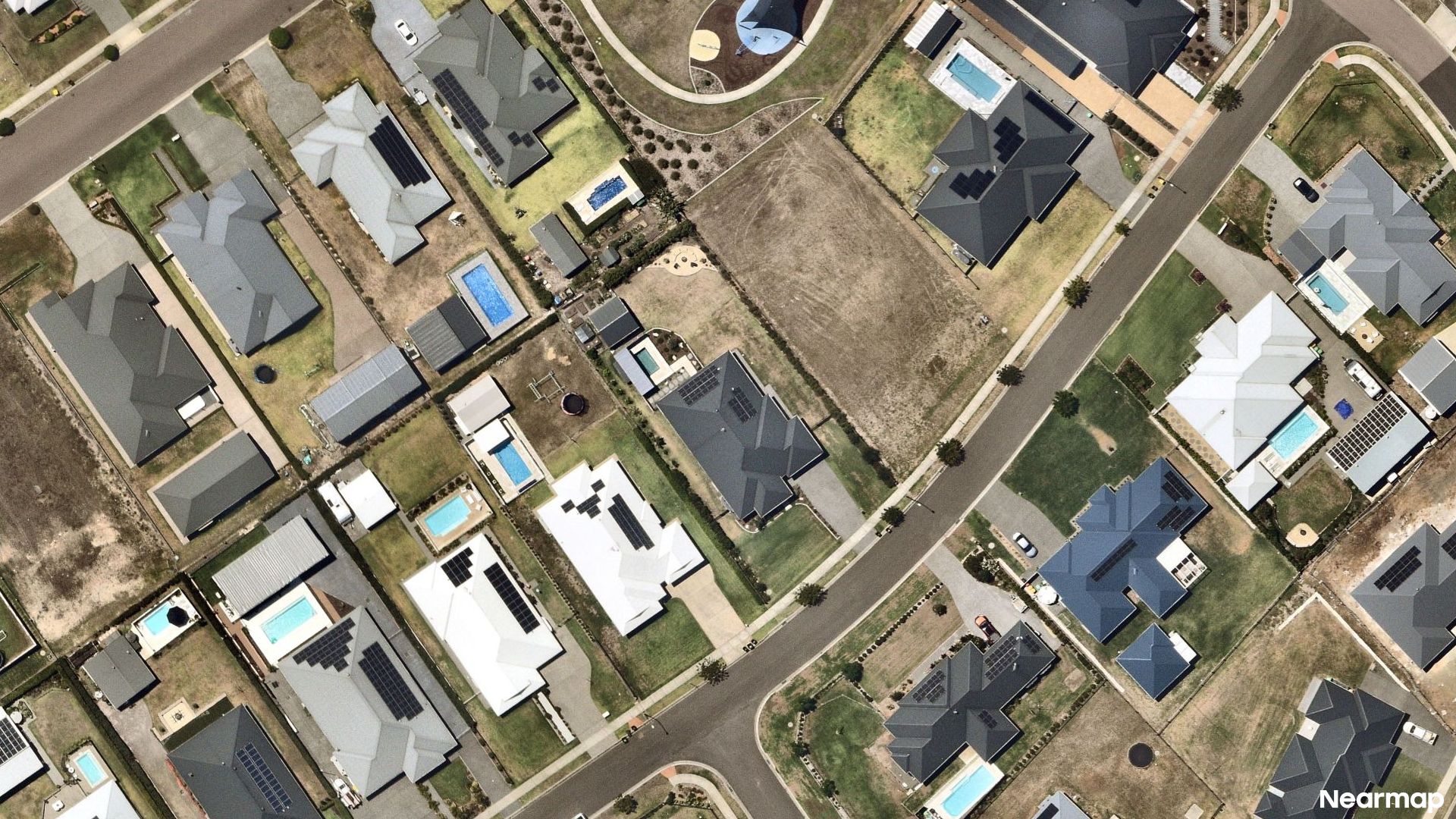 Vertical aerial view