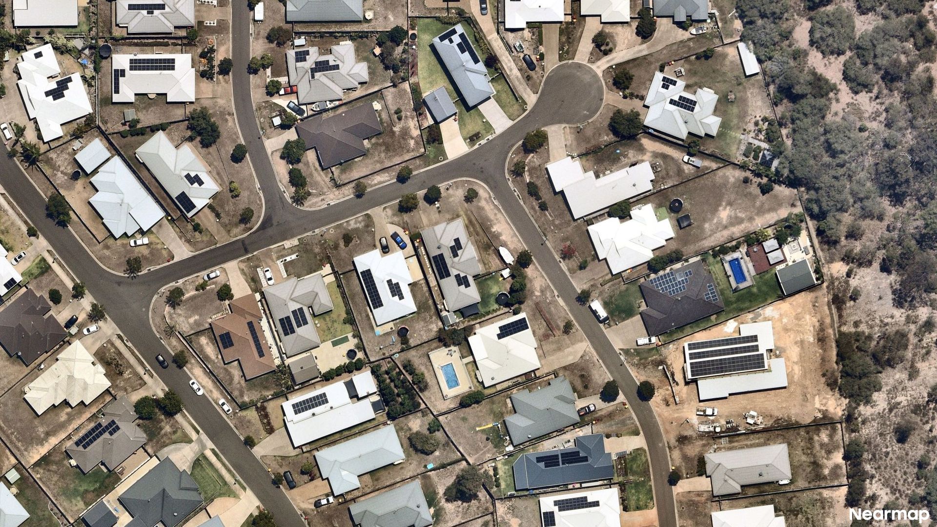 Vertical aerial view
