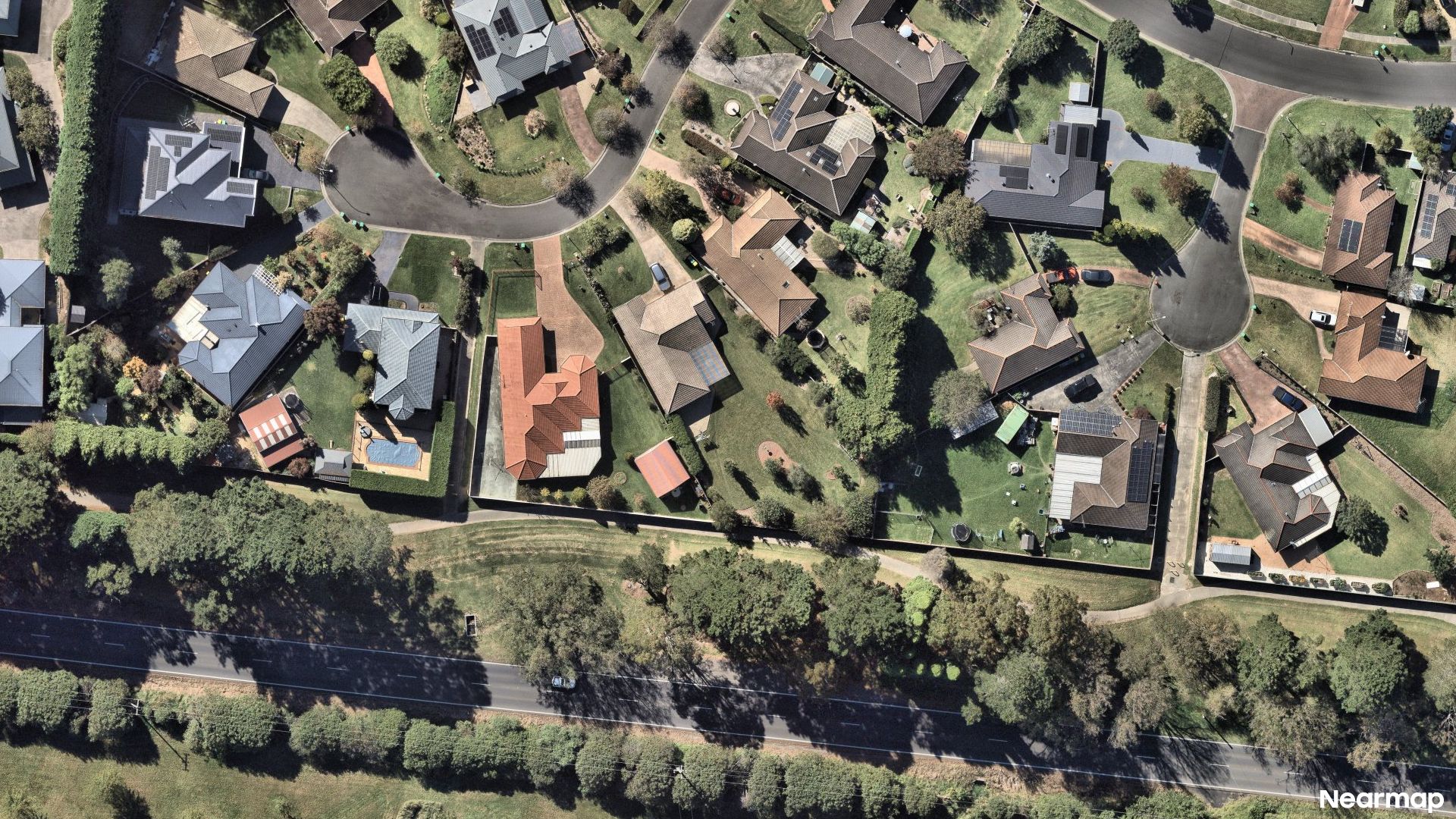 Vertical aerial view