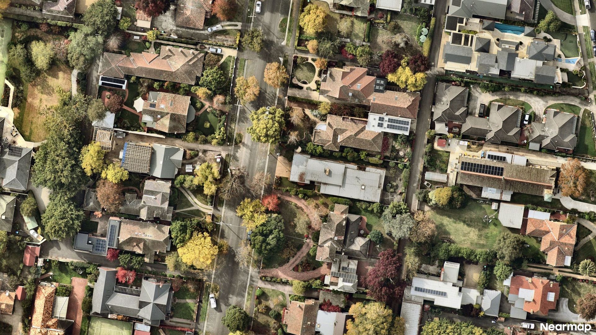 Vertical aerial view