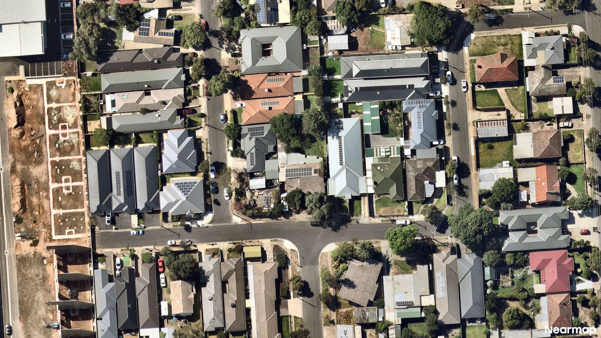 Vertical aerial view