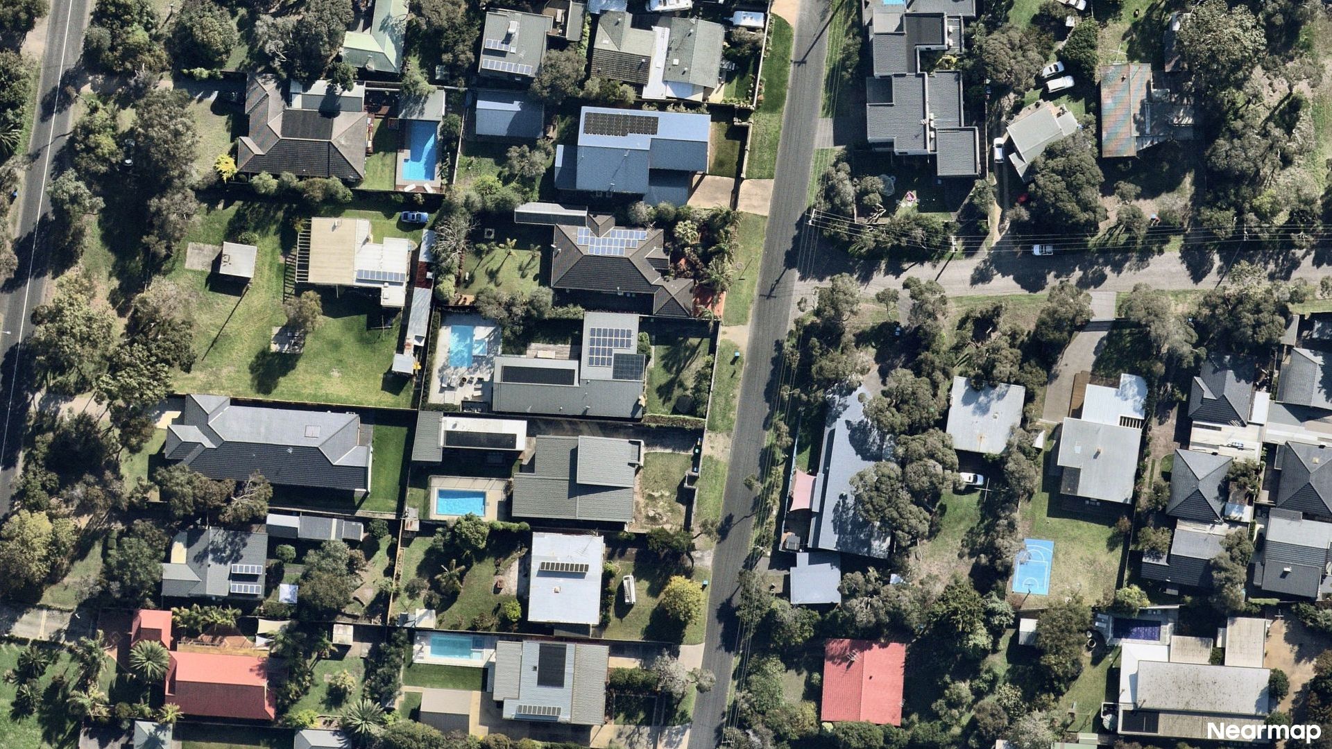 Vertical aerial view