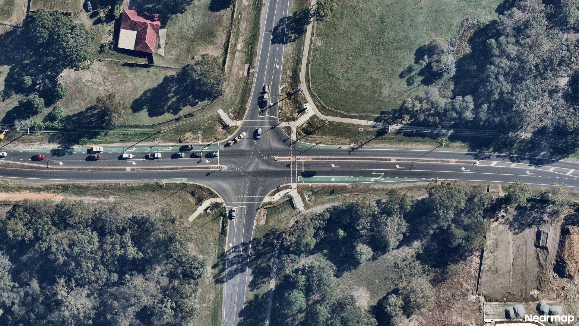 Vertical aerial view