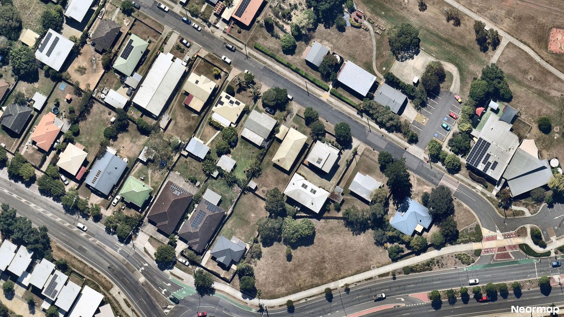 Vertical aerial view