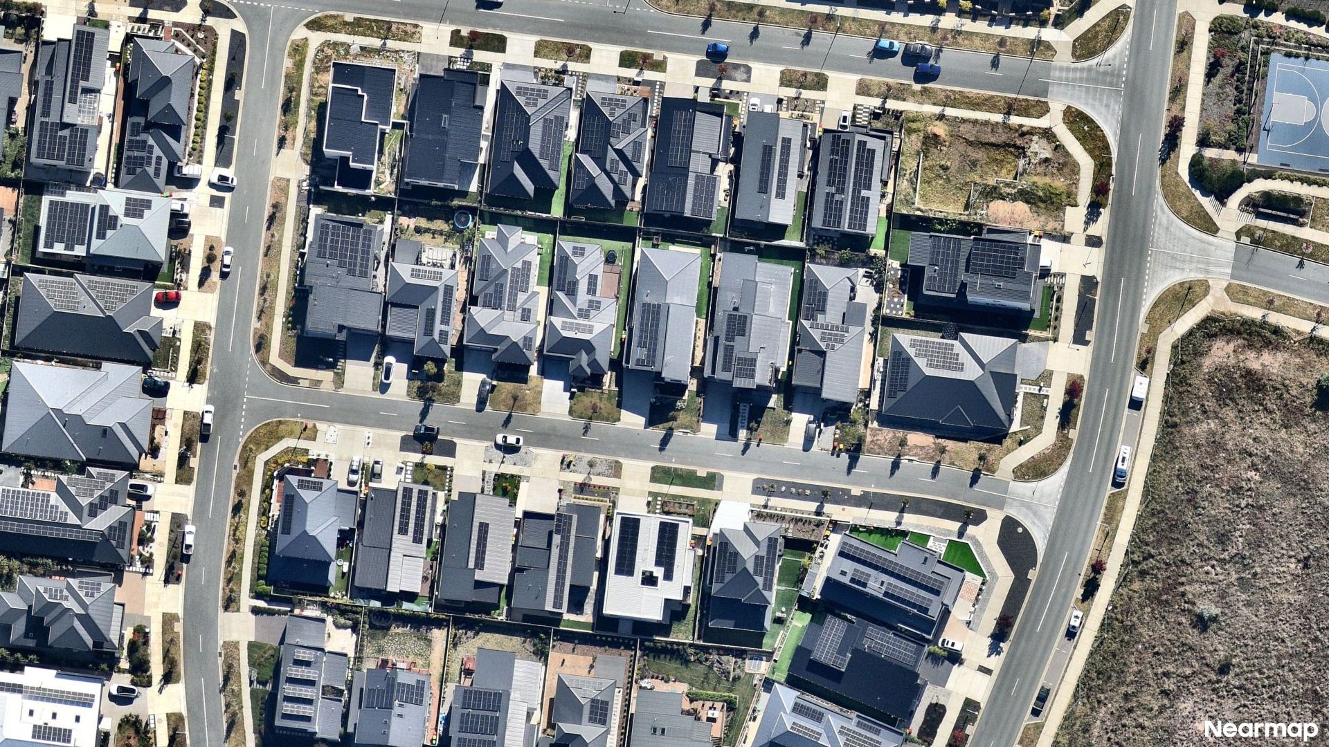 Vertical aerial view