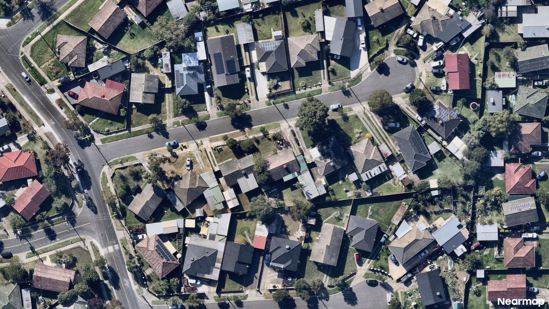 Vertical aerial view