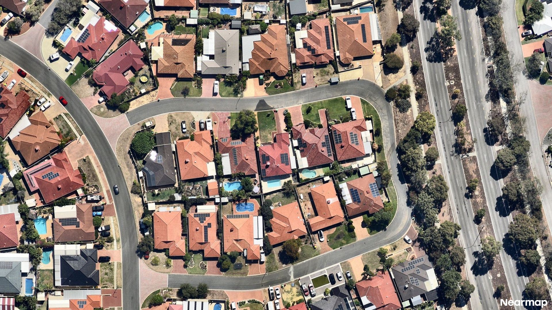 Vertical aerial view