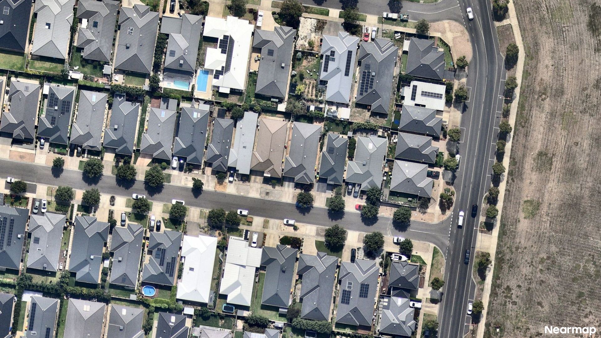 Vertical aerial view